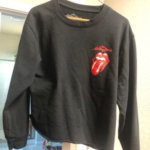 Cropped Rolling Stones Sweater